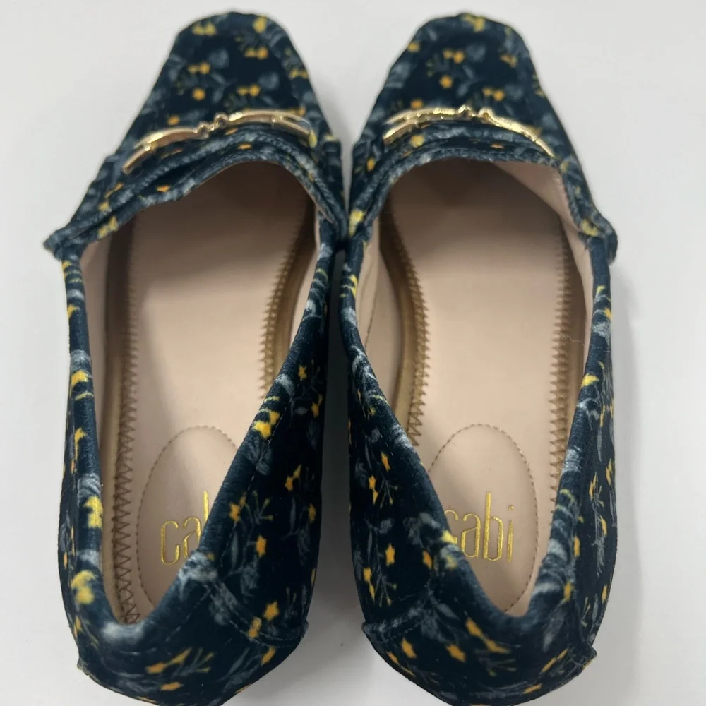 CAbi Carnaby velvet floral loafer